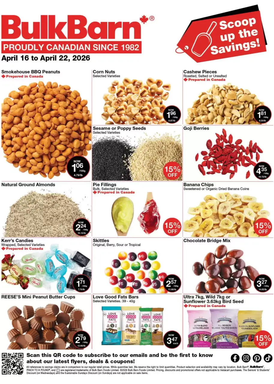 Ofertas de Bulk Barn Canadá de 16 a 22 abril 2026 ¡Recoge los ahorros! - Bulk Barn - Canadá - 16 abril 2026 – 22 abril 2026 - Página 1