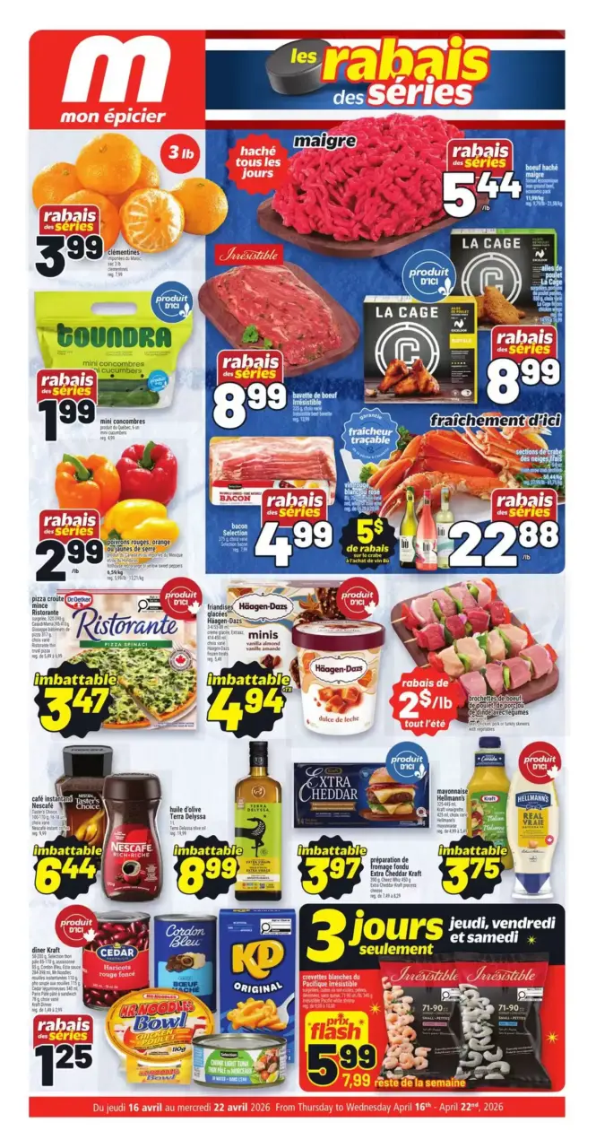 Ofertas de Supermercado Metro Canadá de 16 a 22 abril 2026 Las mejores ofertas para ahorradores inteligentes - Supermercado Metro - Canadá - 16 abril 2026 – 22 abril 2026 - Página 1