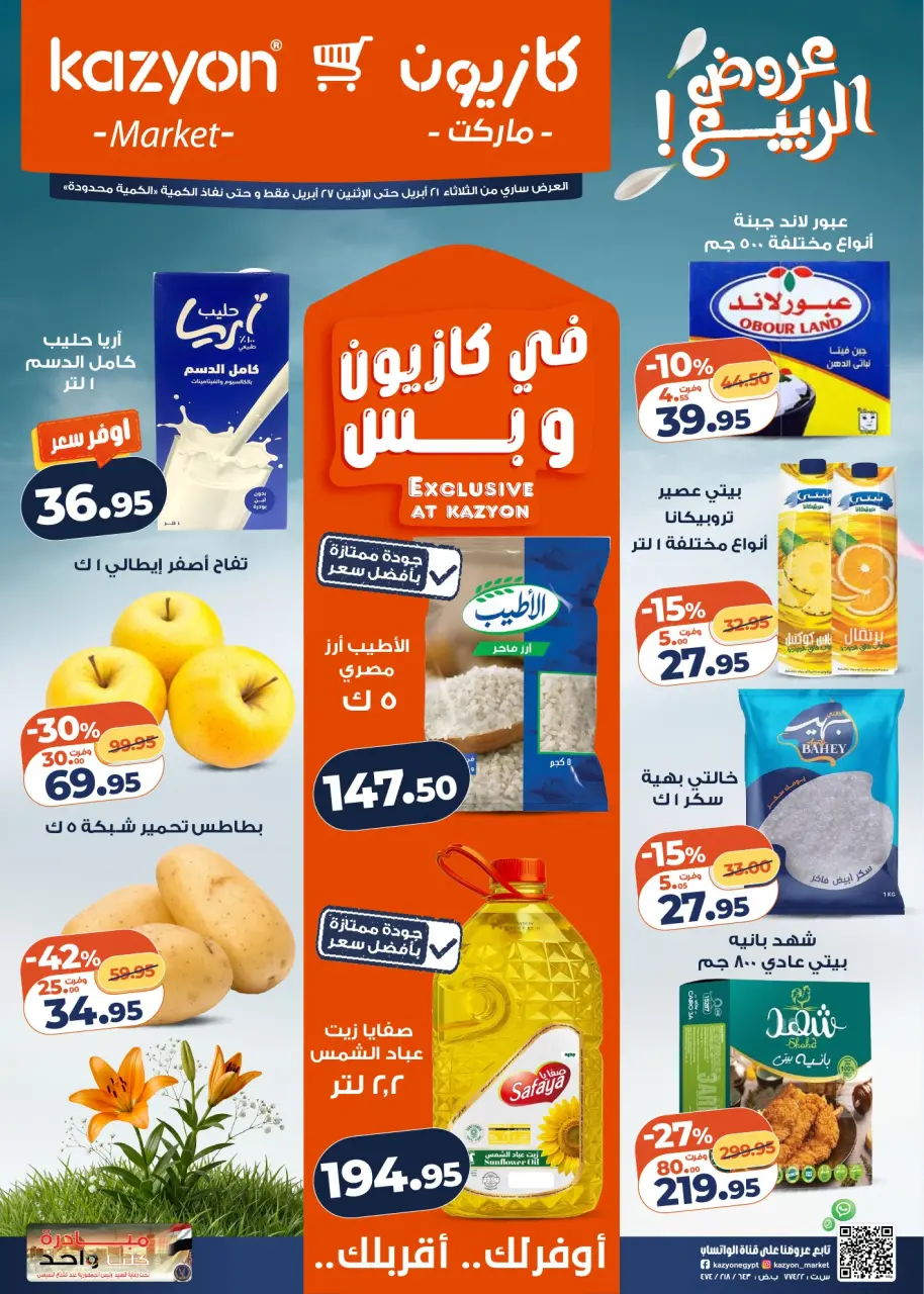 Kazyon Market Egypt offers from 21 to 27 April 2026 Tuesday offer - Page 1
