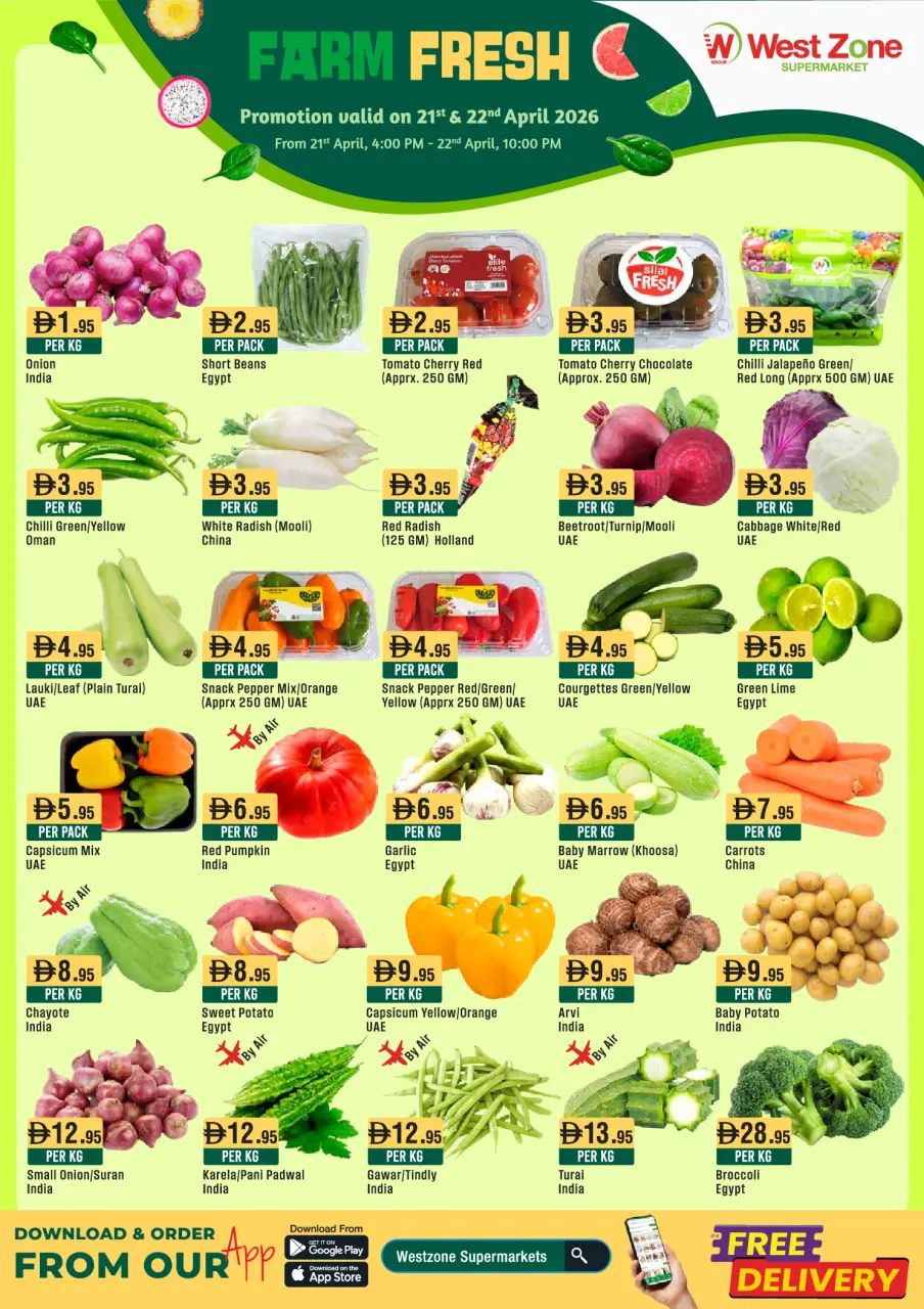 West Zone supermarket UAE offers from 21 to 23 April 2026 Fresh deals - West Zone supermarket - UAE - 21 April 2026 – 23 April 2026 - Page 1
