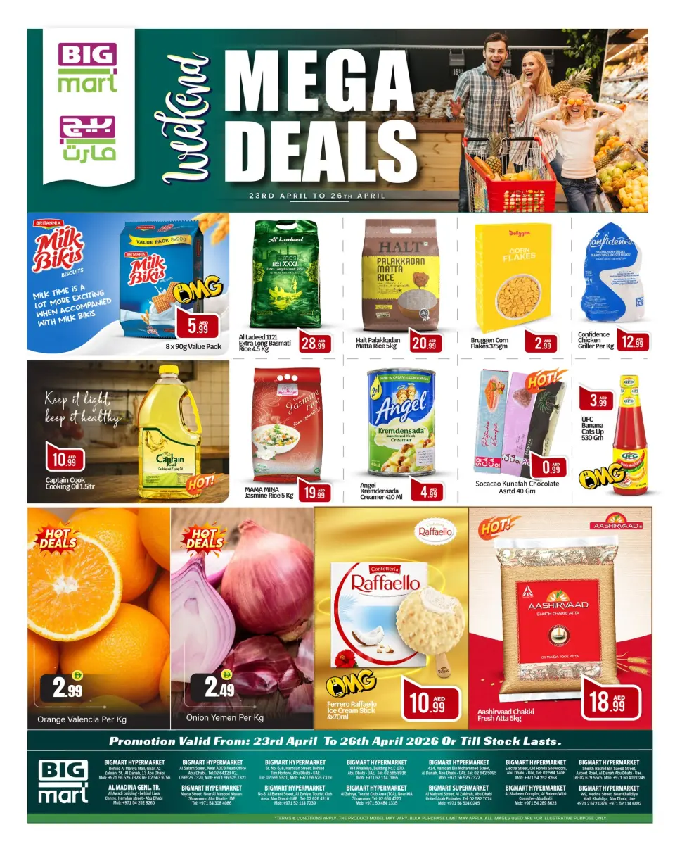 Ofertas de BIGmart Abu Dhabi de 23 a 26 abril 2026 MEGAOFERTA - BIGmart - Emiratos Árabes Unidos - 23 abril 2026 – 26 abril 2026 - Página 1