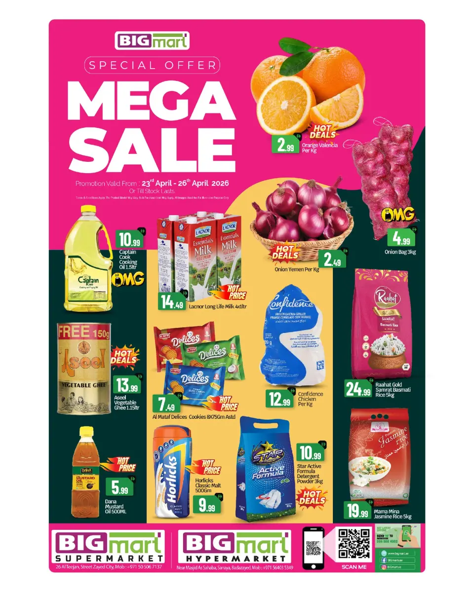 Ofertas de BIGmart Bada Zayed de 24 a 26 abril 2026 MEGAOFERTA - BIGmart - Emiratos Árabes Unidos - 23 abril 2026 – 26 abril 2026 - Página 1