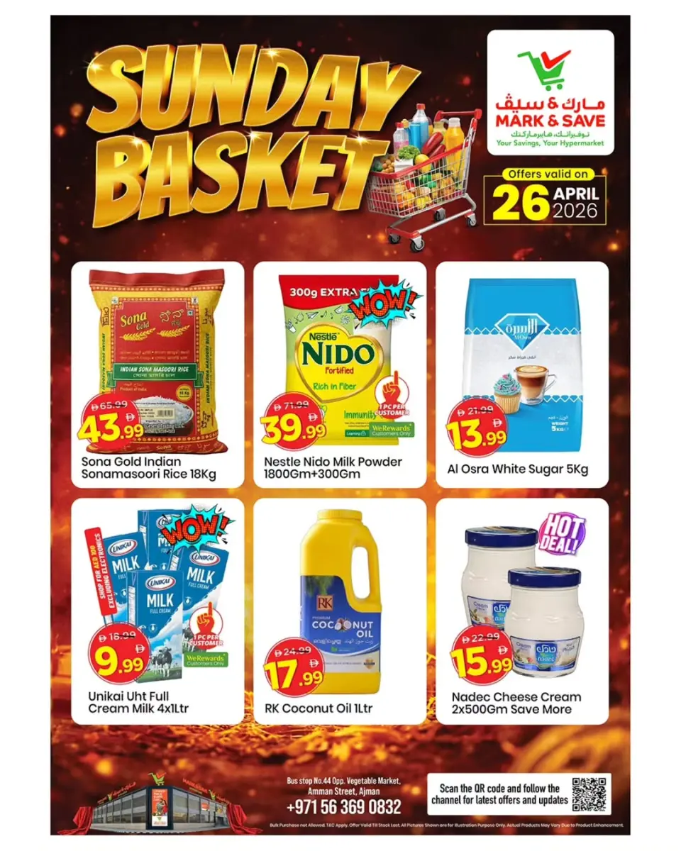 Offres Mark & Save Ajman dimanche 26 avril 2026 Offres sur le panier du dimanche - Mark & Save - Émirats arabes unis - 26 avril 2026 – 26 avril 2026 - Page 2
