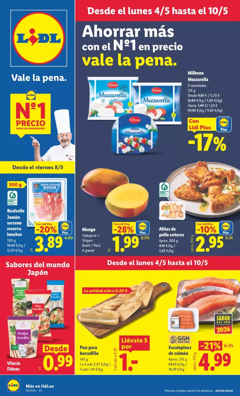 Offres Lidl Espagne de 4 à 10 mai 2026 Offres hebdomadaires - Lidl - Espagne - 4 mai 2026 – 10 mai 2026 - Page 1