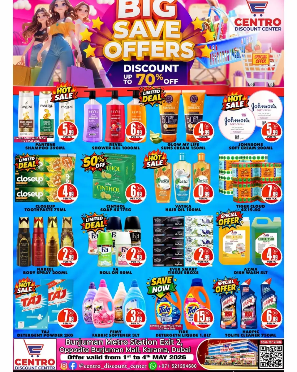Centro Discount Center offers in BurJuman from 1 to 4 May 2026 Offer Savings. - Page 8