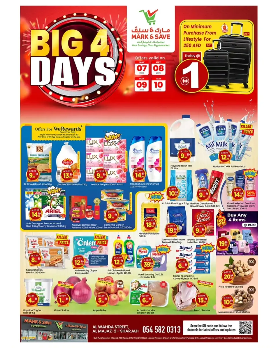 Ofertas de Mark & Save Calle Al Wahda de 7 a 10 mayo 2026 Grandes ofertas días - Mark & Save - Emiratos Árabes Unidos - 7 mayo 2026 – 10 mayo 2026 - Página 1