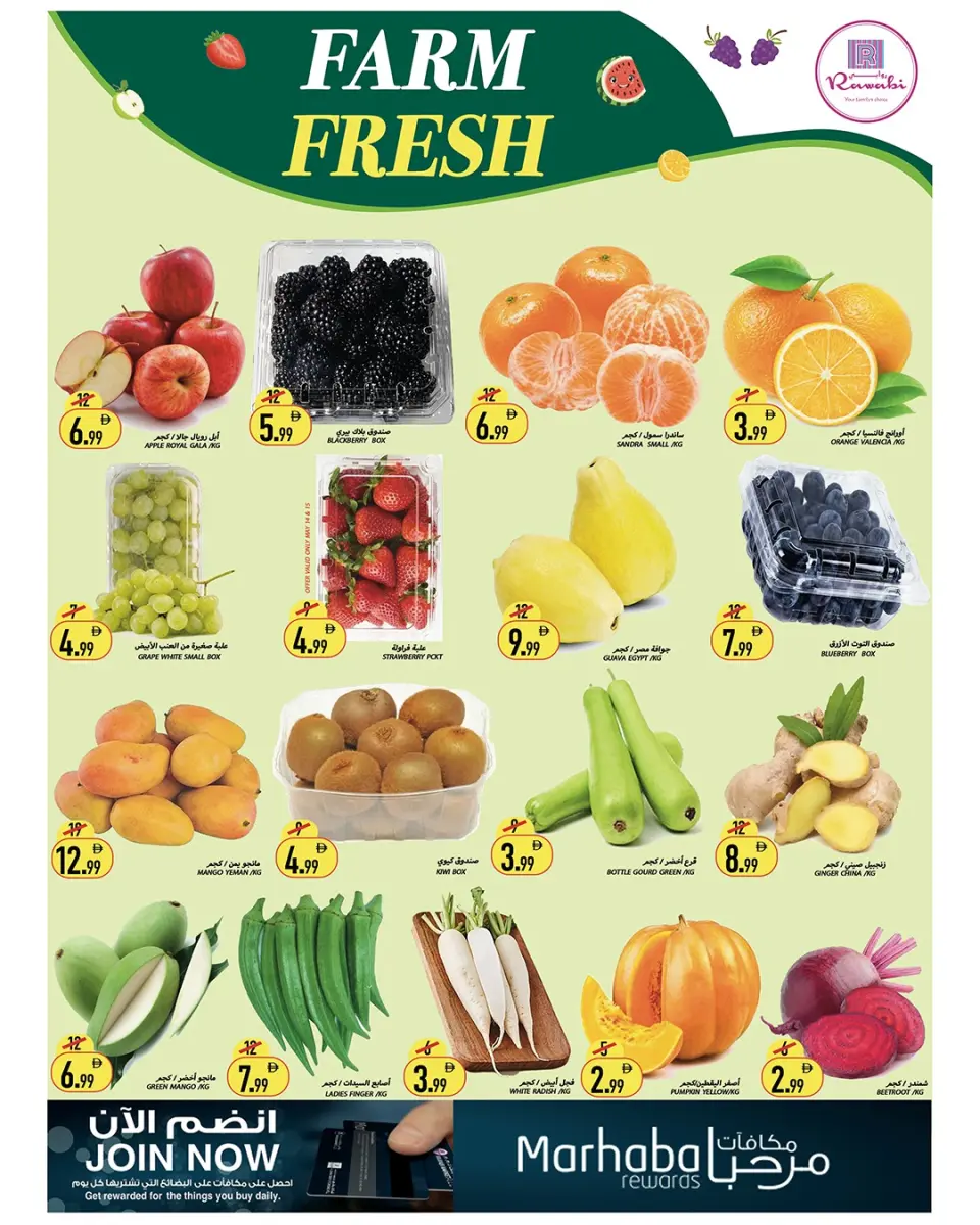 Ofertas de Mercados Rawabi Al Rashidiya de 14 a 17 mayo 2026 Mega ofertas - Página 8