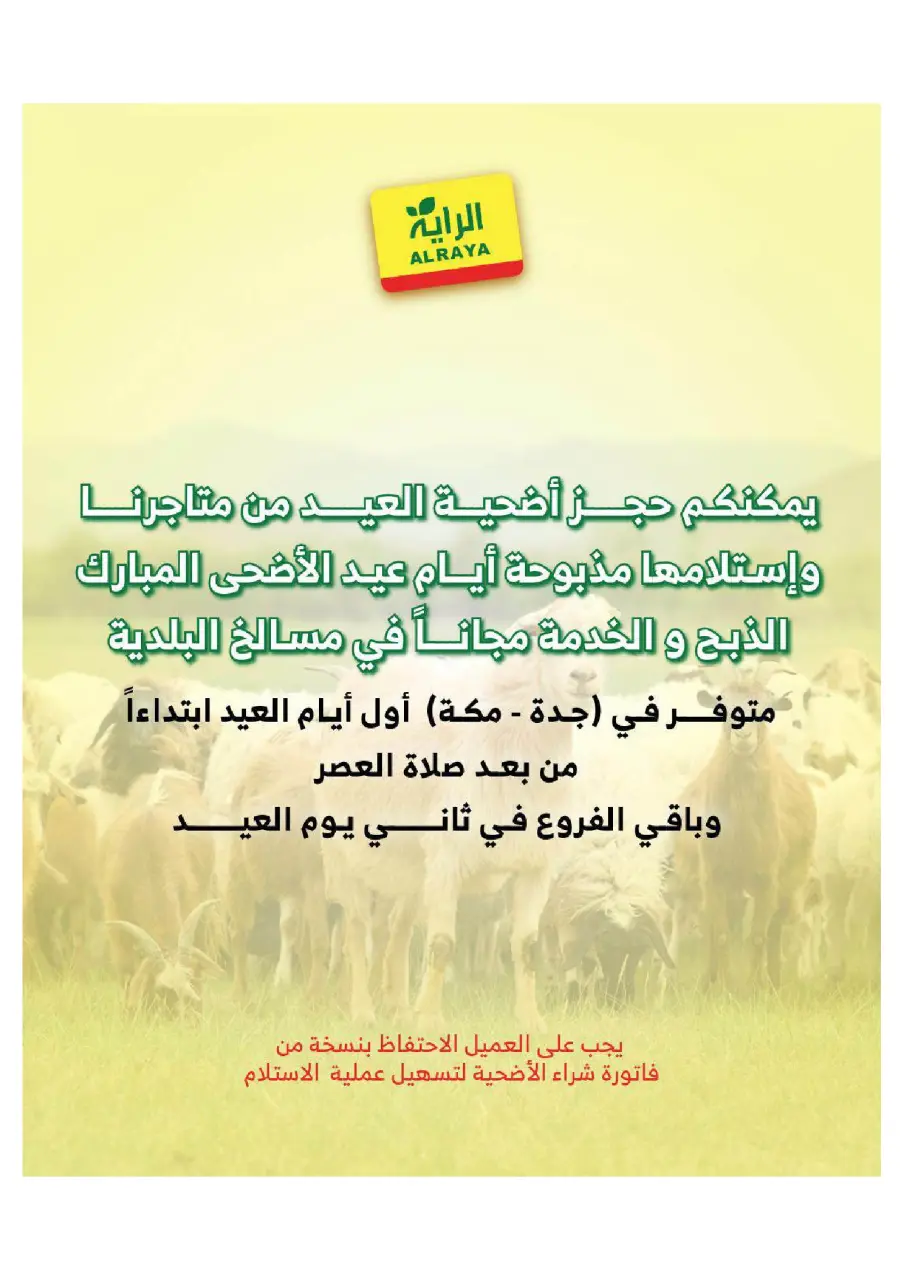 Ofertas de Mercado Al Rayah Arabia Saudita de 27 Dhuʻl-Qiʻdah a 3 Dhuʻl-Hijjah 1447 AH (14 – 20 mayo 2026) Reserva tus ofertas de sacrificio - Página 8