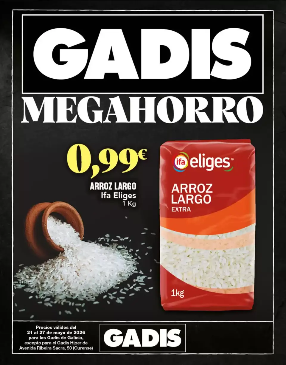 Offres GADIS Espagne de 21 à 27 mai 2026 Méga Économies Gadis - GADIS - Espagne - 21 mai 2026 – 27 mai 2026 - Page 1