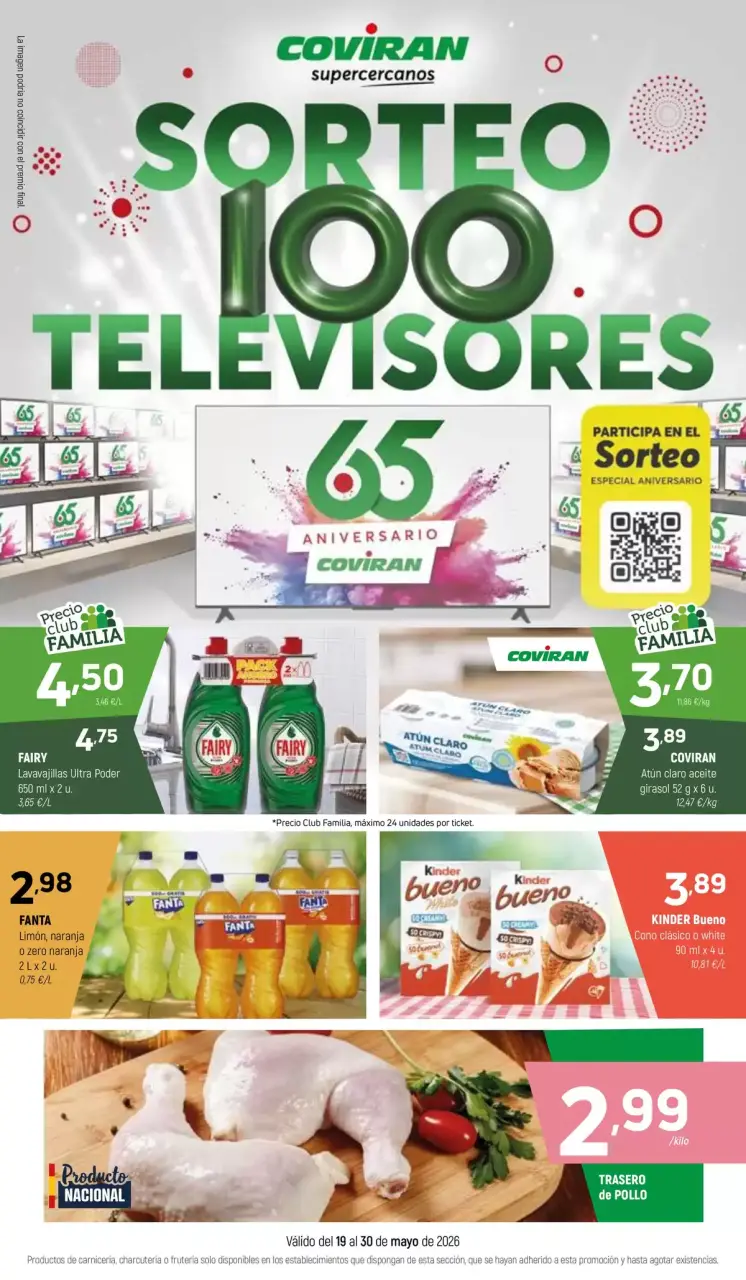 Offres Coviran Espagne de 19 à 30 mai 2026 Offres Tirage 100 téléviseurs - Coviran - Espagne - 19 mai 2026 – 30 mai 2026 - Page 1