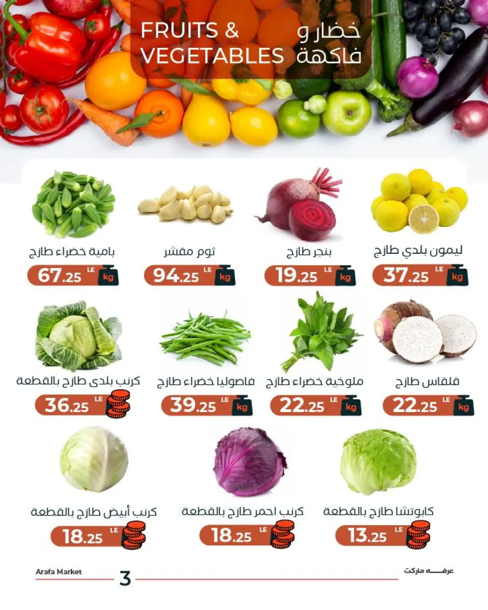 Ofertas de Mercado de Arafa Egipto de 25 a 26 mayo 2026 Ofertas de frutas y verduras - Página 4