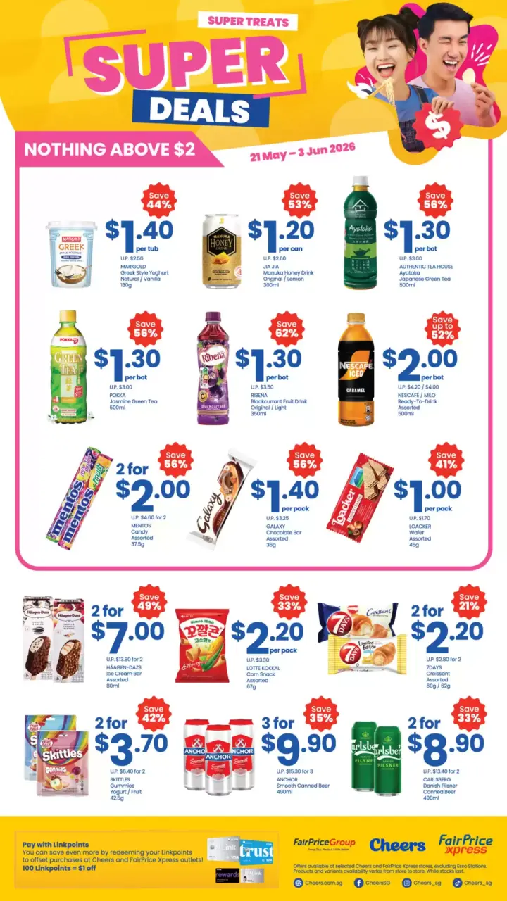 Offres Cheers Singapour de 21 mai à 3 juin 2026 Super deals - Cheers - Singapour - 21 mai 2026 – 3 juin 2026 - Page 1