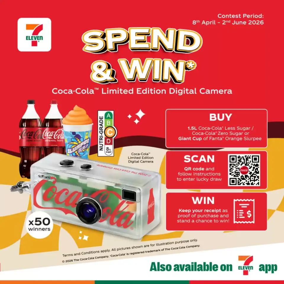 Offres 7 Eleven Singapour de 8 avril à 2 juin 2026 Offres DÉPENSEZ et GAGNEZ - 7 Eleven - Singapour - 8 avril 2026 – 2 juin 2026 - Page 1