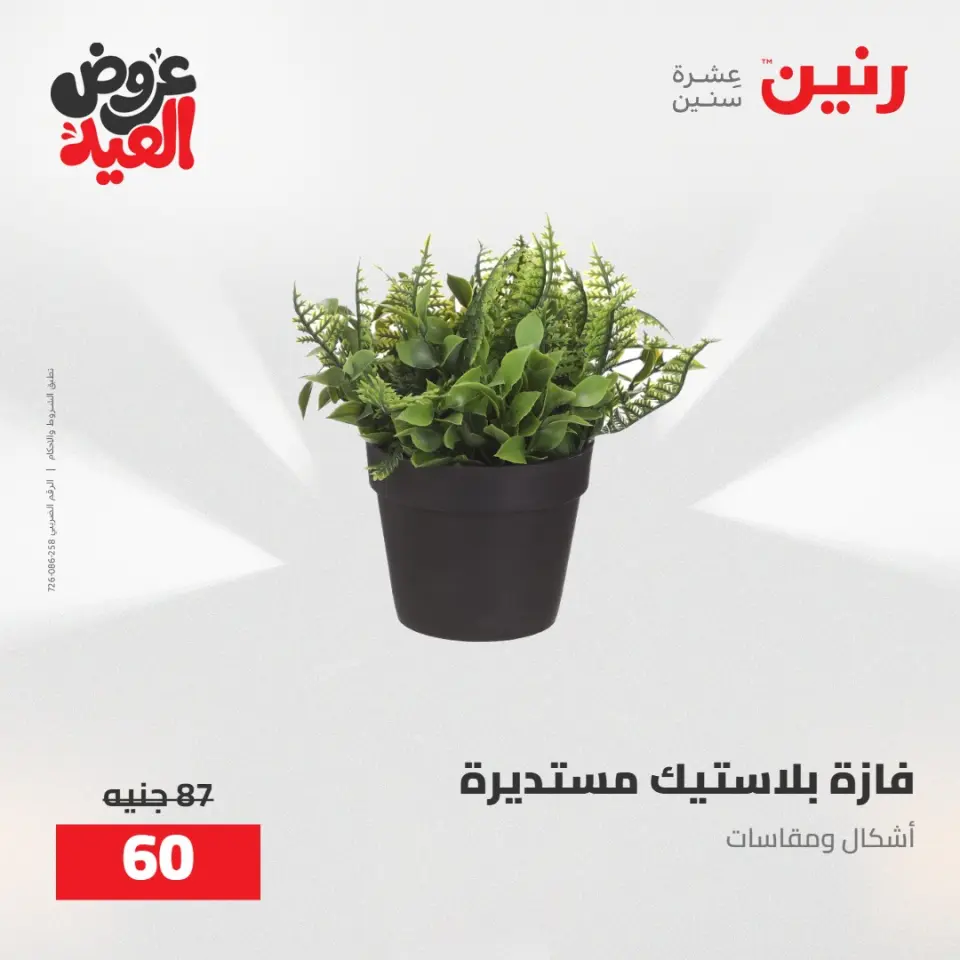 عروض رنين من ٢٨ مايو حتى ١ يونيو ٢٠٢٦ عروض هدايا وديكورات - صفحة 62