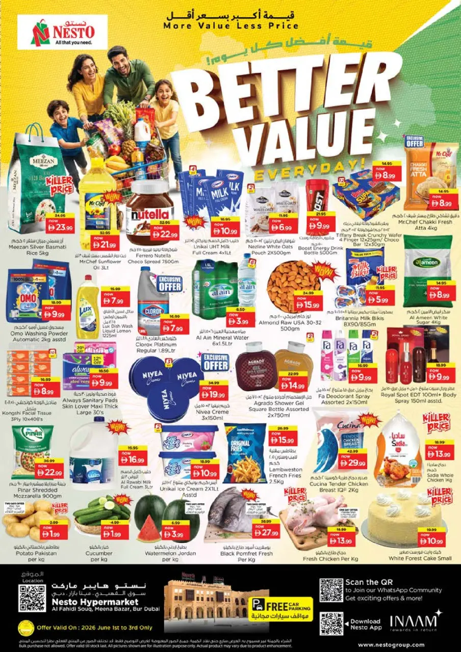 Nesto offers in Alfhydy from 1 to 3 June 2026 Bette value - Nesto - UAE - 1 June 2026 – 3 June 2026 - Page 1