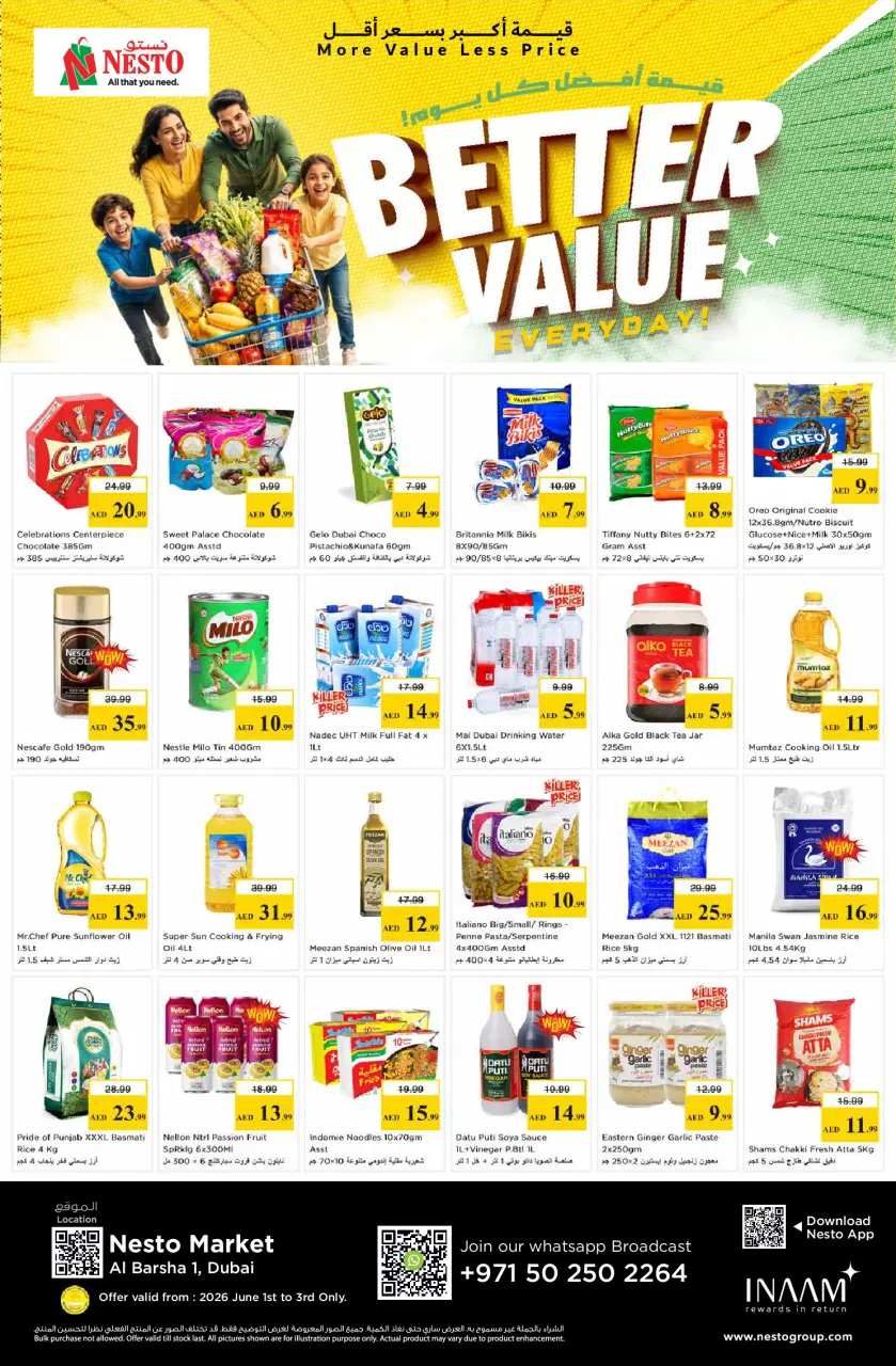 Ofertas de Nesto Al Barsha de 1 a 3 junio 2026 MAYOR VALOR: - Nesto - Emiratos Árabes Unidos - 1 junio 2026 – 3 junio 2026 - Página 1