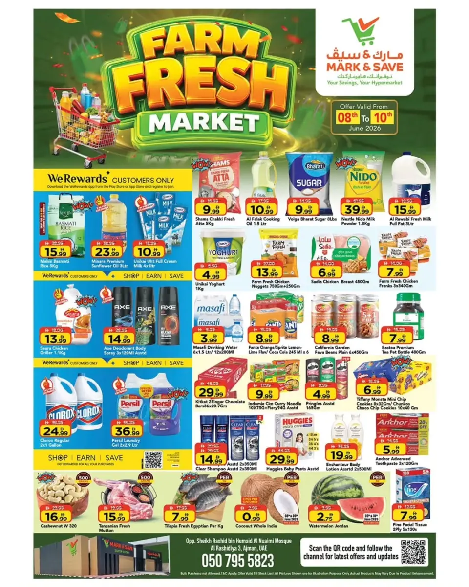 Mark & Save offers in Al Rashidiya from 8 to 10 June 2026 Fresh Market offer - Mark & Save - UAE - 8 June 2026 – 10 June 2026 - Page 1