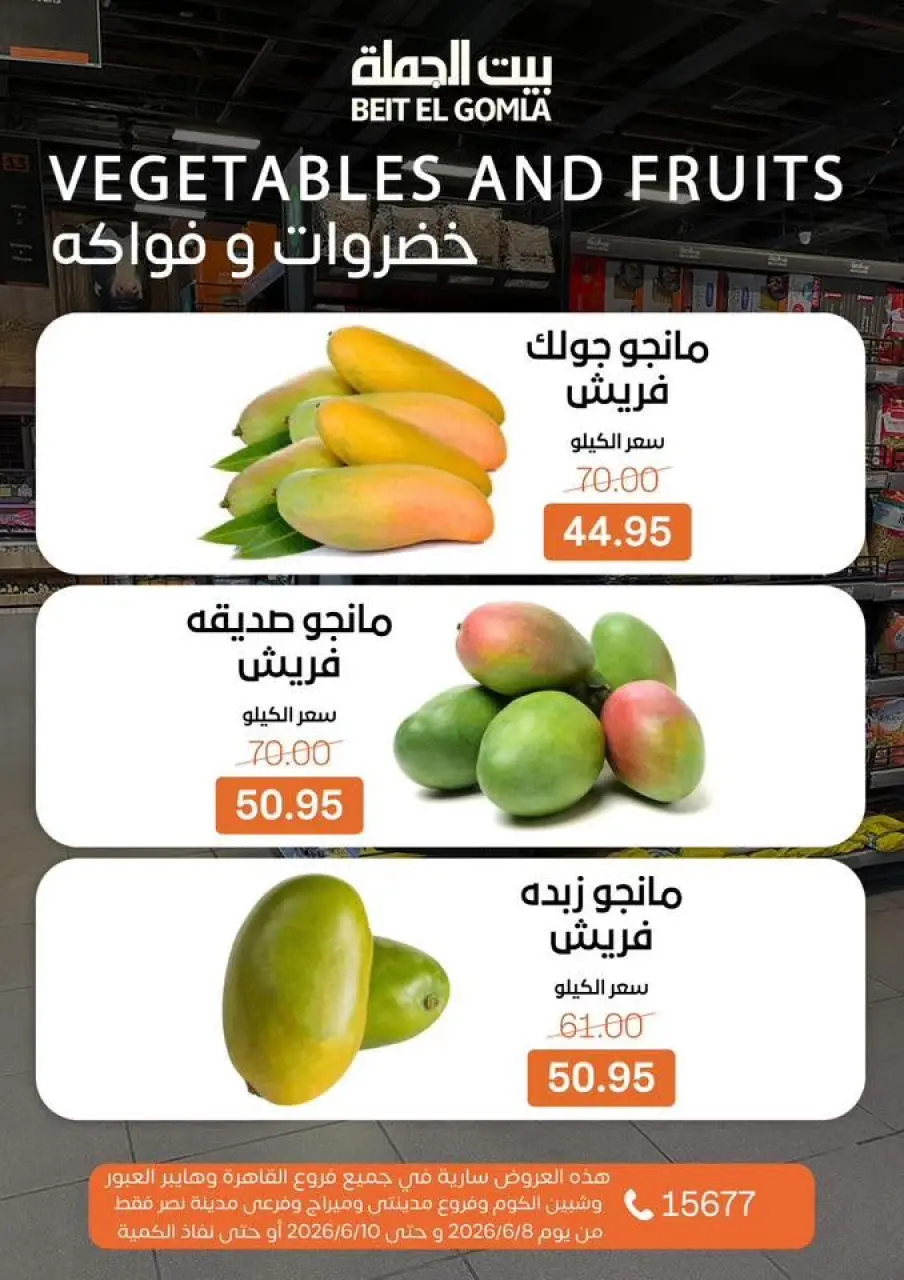 عروض بيت الجملة من ٨ حتى ١٠ يونيو ٢٠٢٦ عروض الفريش فود - صفحة 13