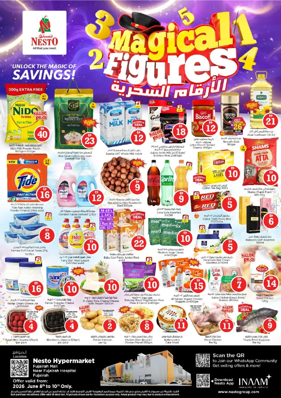 Nesto offers in Fujairah from 8 to 10 June 2026 Magic Numbers Deals - Nesto - UAE - 8 June 2026 – 10 June 2026 - Page 1