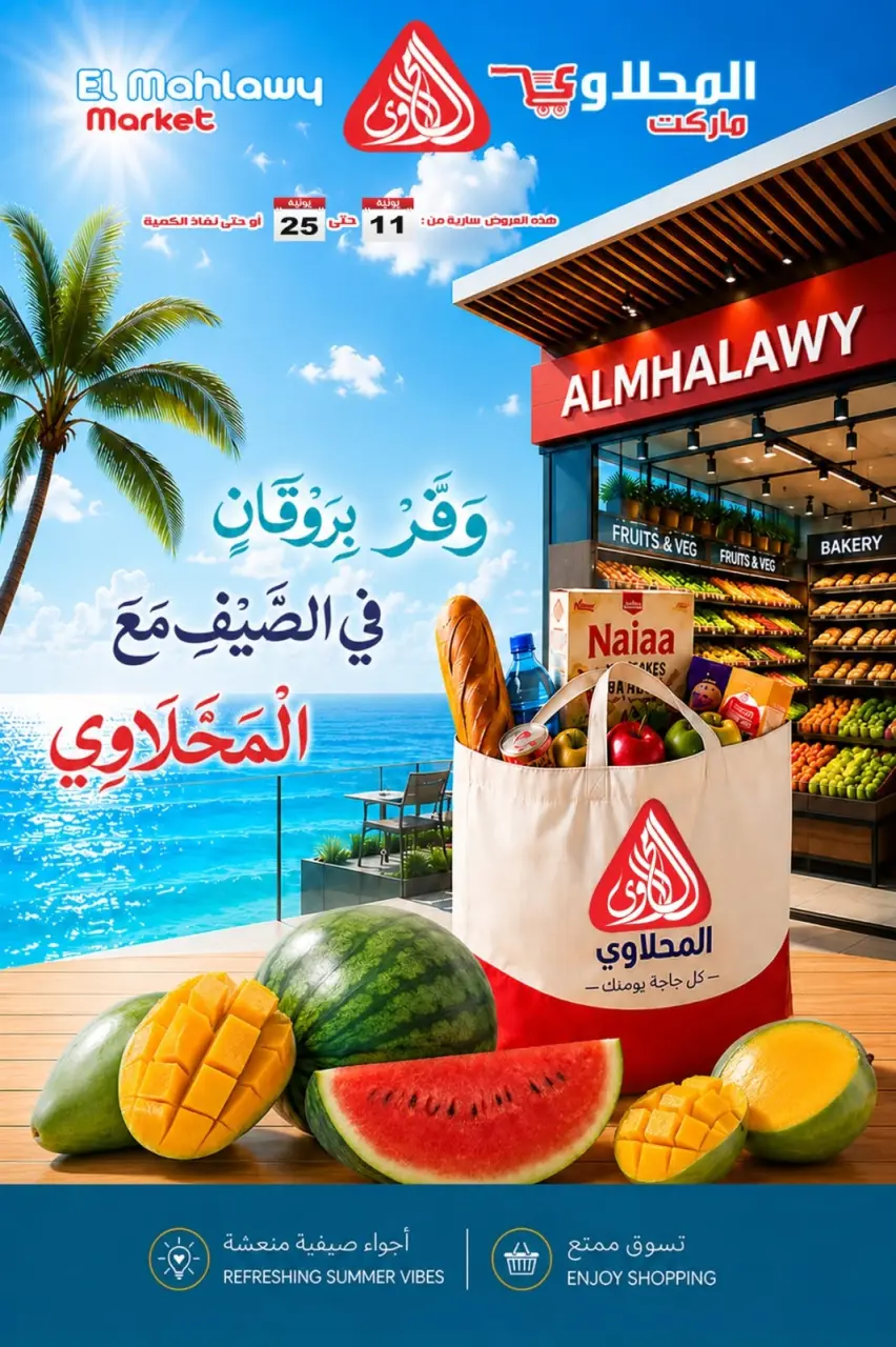 El Mahlawy market offers from 11 to 25 June 2026 Summer Offers - El Mahlawy market - Egypt - 11 June 2026 – 25 June 2026 - Page 1