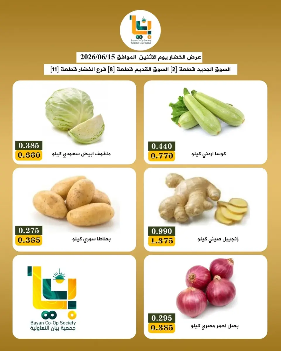عروض جمعية بيان التعاونية الكويت الاثنين ١٥ يونيو ٢٠٢٦ عروض الخضار والفاكهة - صفحة 2