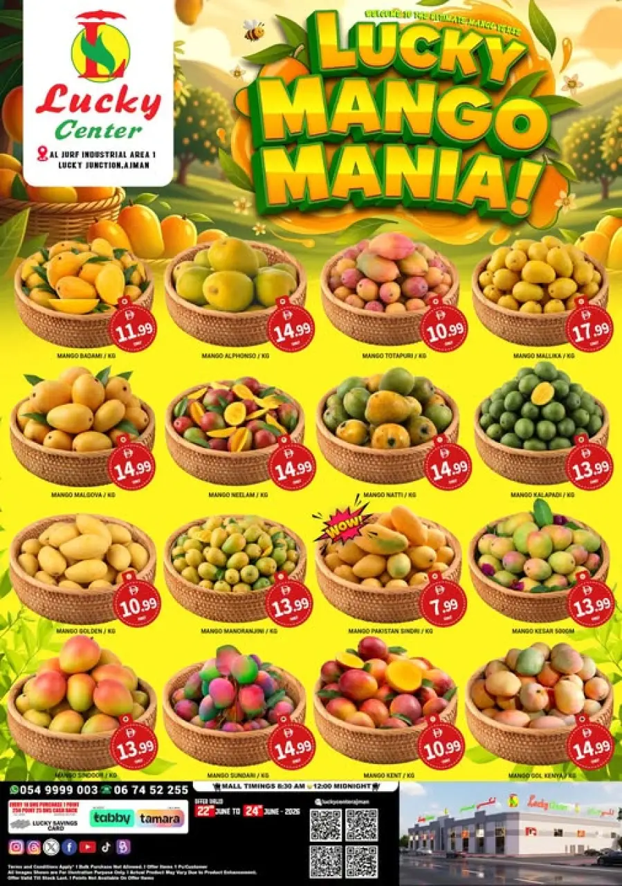 Lucky Center UAE offers from 22 to 24 June 2026 Mango Mania - Lucky Center - UAE - 22 June 2026 – 24 June 2026 - Page 1