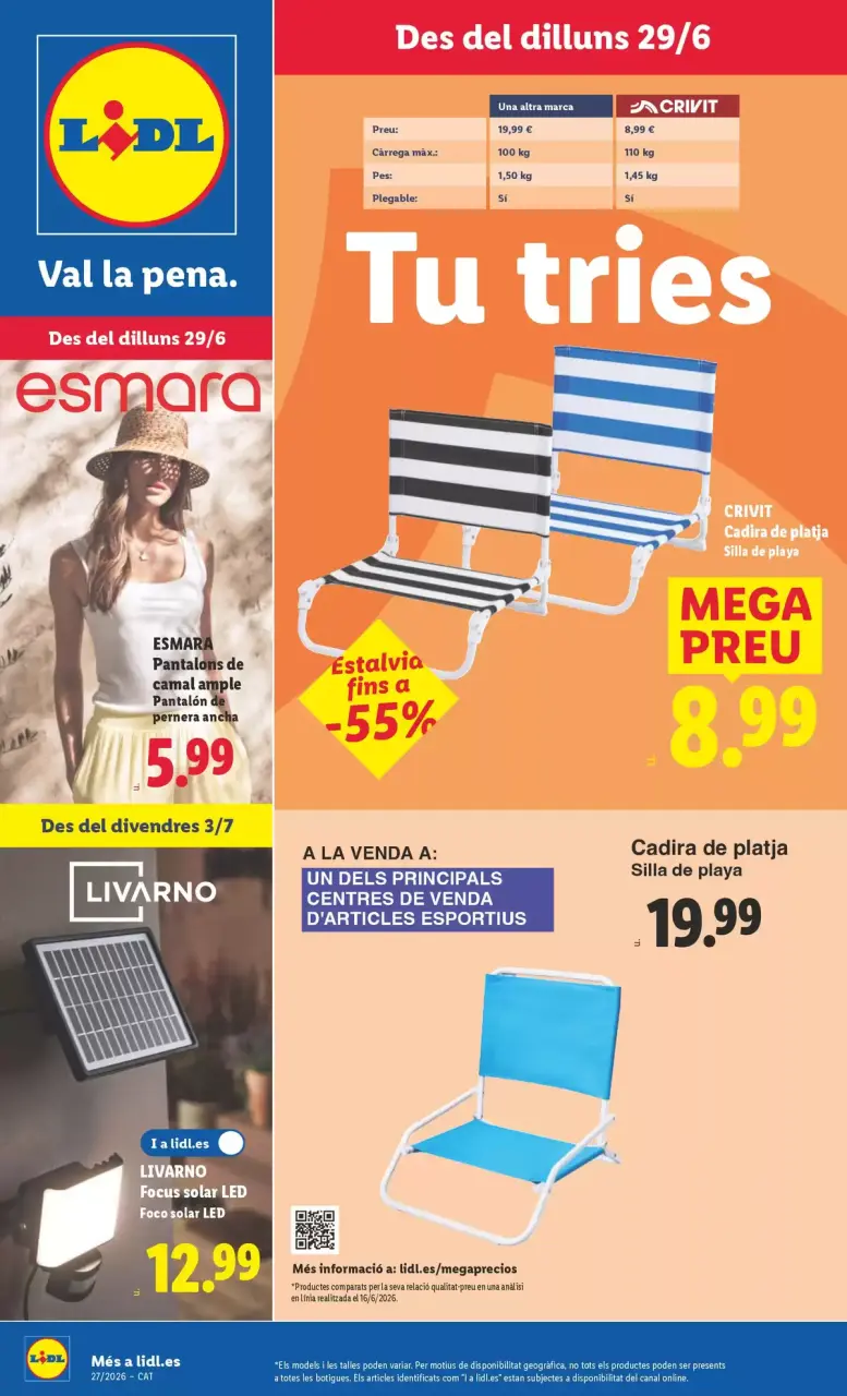 Lidl Spain offers from 29 June to 5 July 2026 Bazaar Deals - Lidl - Spain - 29 June 2026 – 5 July 2026 - Page 1