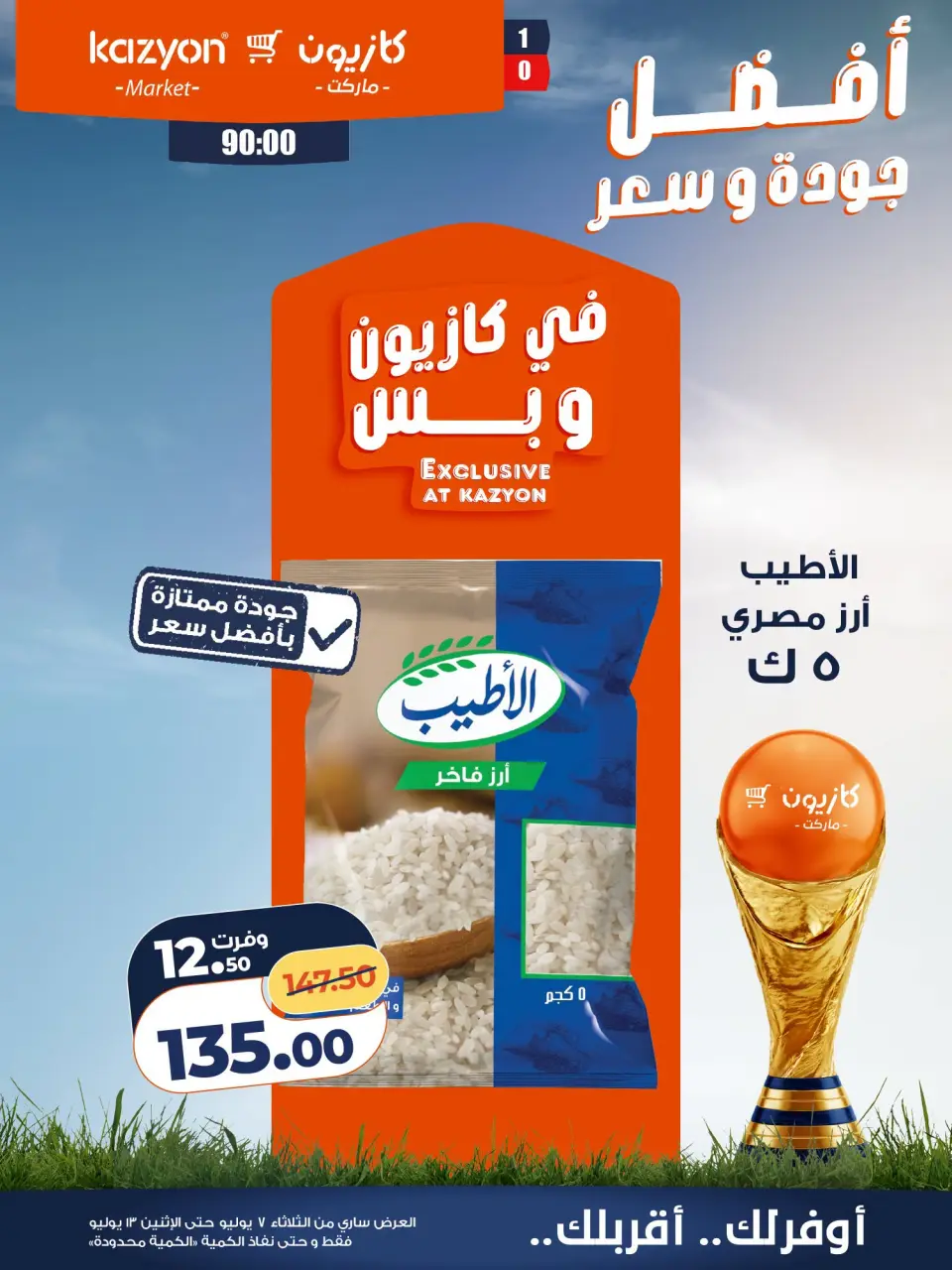 Kazyon Market Egypt offers from 7 to 13 July 2026 Tuesday offer - Page 9