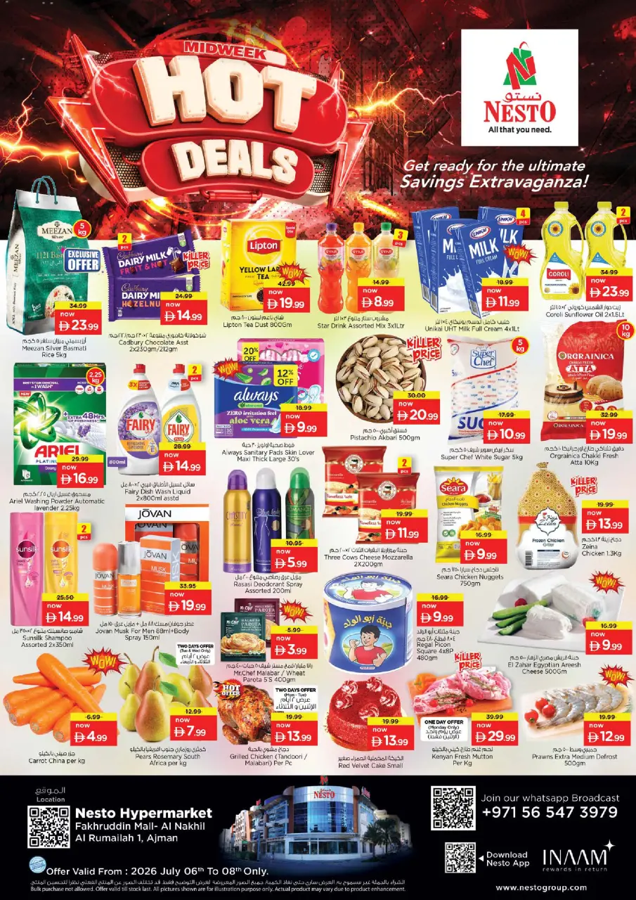 Ofertas de Nesto Fakhruddin de 6 a 8 julio 2026 Ofertas Candentes - Nesto - Emiratos Árabes Unidos - 6 julio 2026 – 8 julio 2026 - Página 1