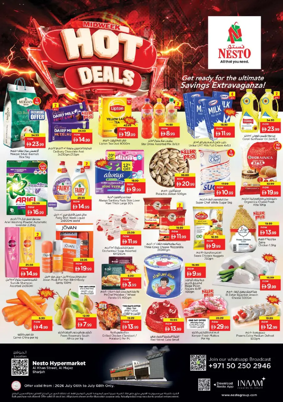 Ofertas de Nesto Al Majaz de 6 a 8 julio 2026 Ofertas Candentes - Nesto - Emiratos Árabes Unidos - 6 julio 2026 – 8 julio 2026 - Página 1