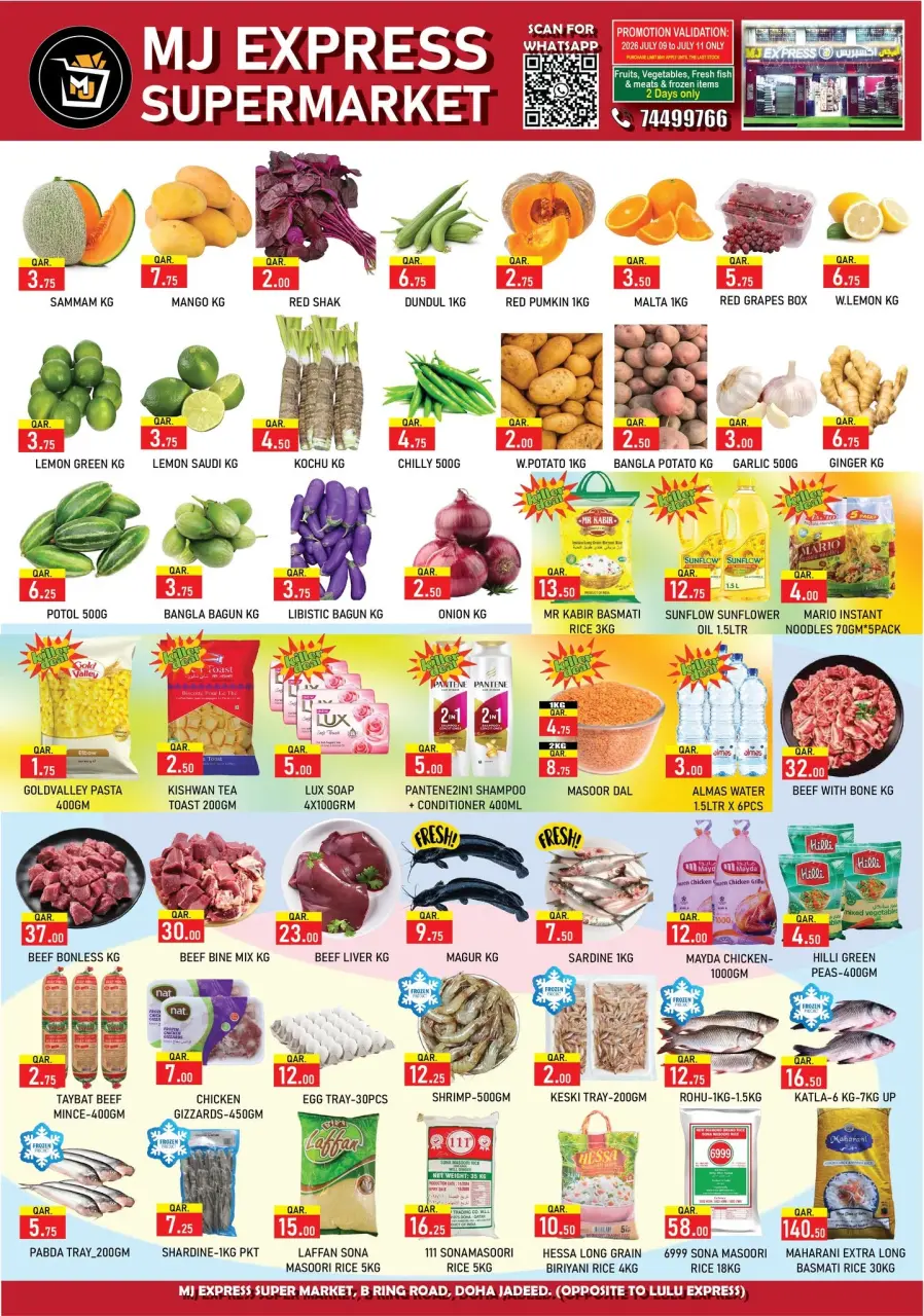 MJ Express Qatar offers from 9 to 11 July 2026 Weekend Deals - MJ Express - Qatar - 9 July 2026 – 11 July 2026 - Page 1