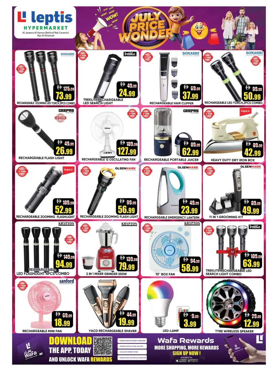 Leptis Hypermarket offers in Ras Al Khaimah from 9 to 12 July 2026 Price Wonders Offers - Leptis Hypermarket - UAE - 9 July 2026 – 12 July 2026 - Page 7