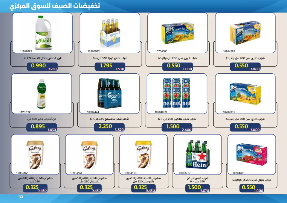 Mishref co-op offers from 15 to 31 July 2026 Central Market Summer Sale - Page 33