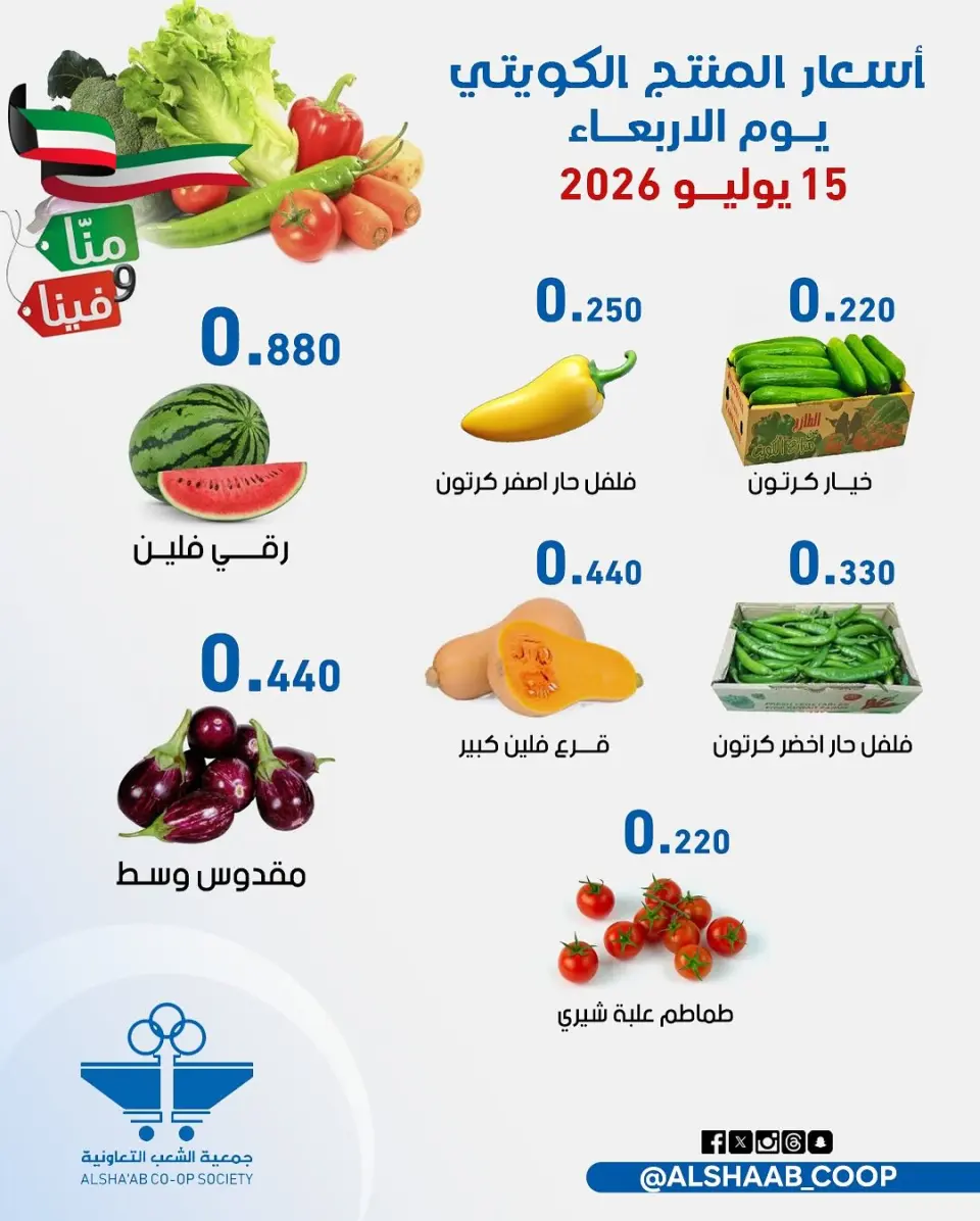 عروض جمعية الشعب التعاونية من ١٥ حتى ١٦ يوليو ٢٠٢٦ عروض الخضار والفاكهة - صفحة 5