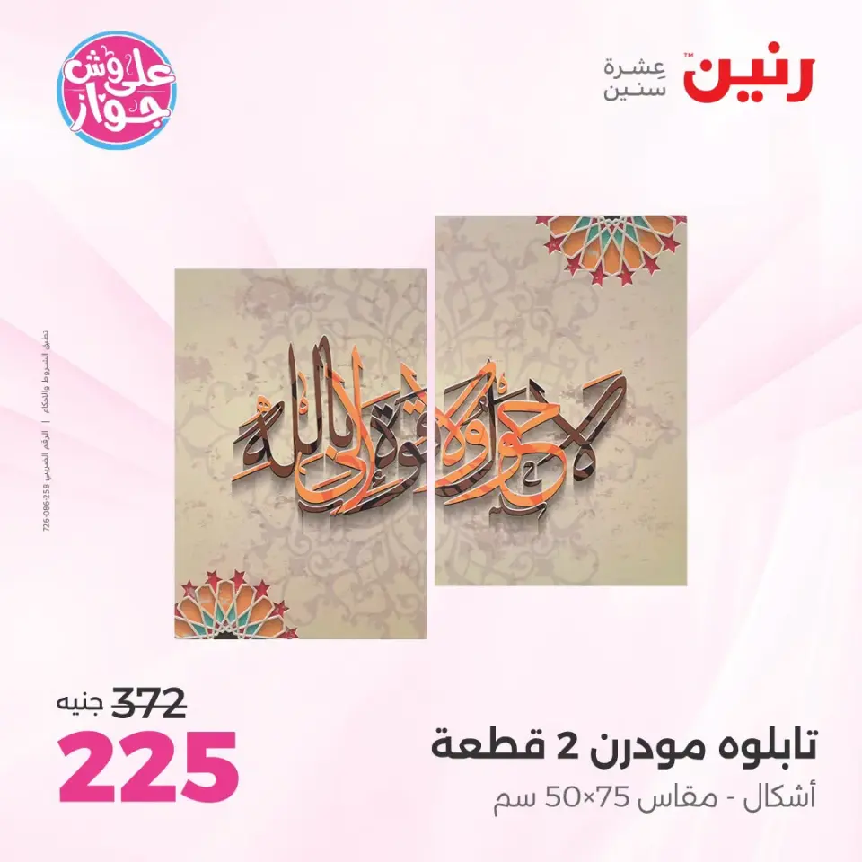 عروض رنين من ١٩ حتى ٢٠ يوليو ٢٠٢٦ عروض هدايا وديكورات - صفحة 9