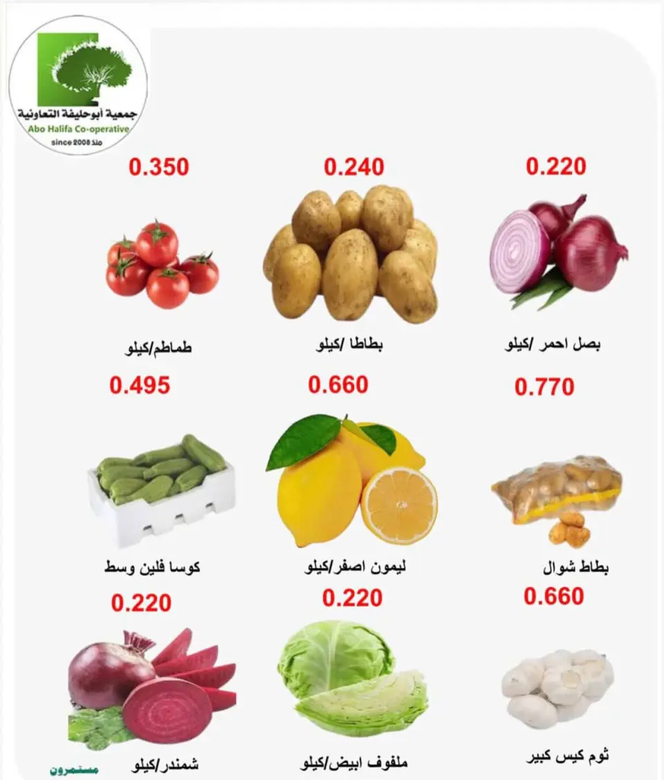 Abo Halifa co-op offers from 20 to 21 July 2026 Vegetable and fruit offers - Page 4