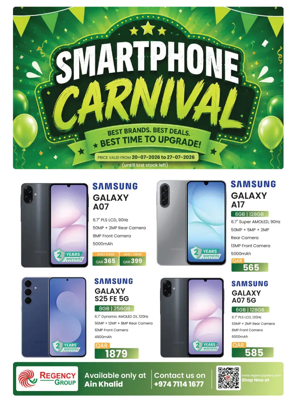 Ofertas de Complejo comercial Regencia Katar de 20 a 27 julio 2026 Smart Phone Carnival - Complejo comercial Regencia - Katar - 20 julio 2026 – 27 julio 2026 - Página 1