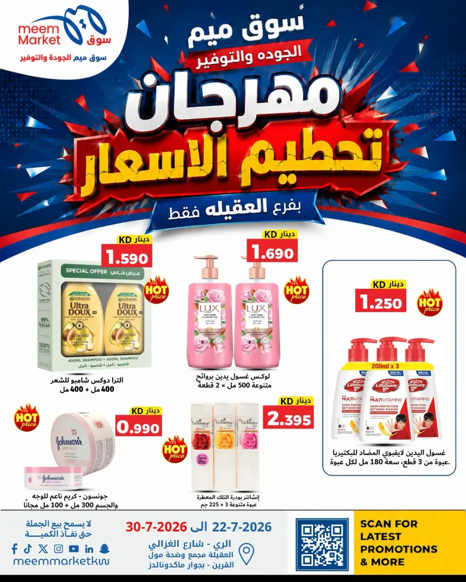 Meem Market offers in Alaqylh from 22 to 30 July 2026 Price-Smashing Festival - Page 17
