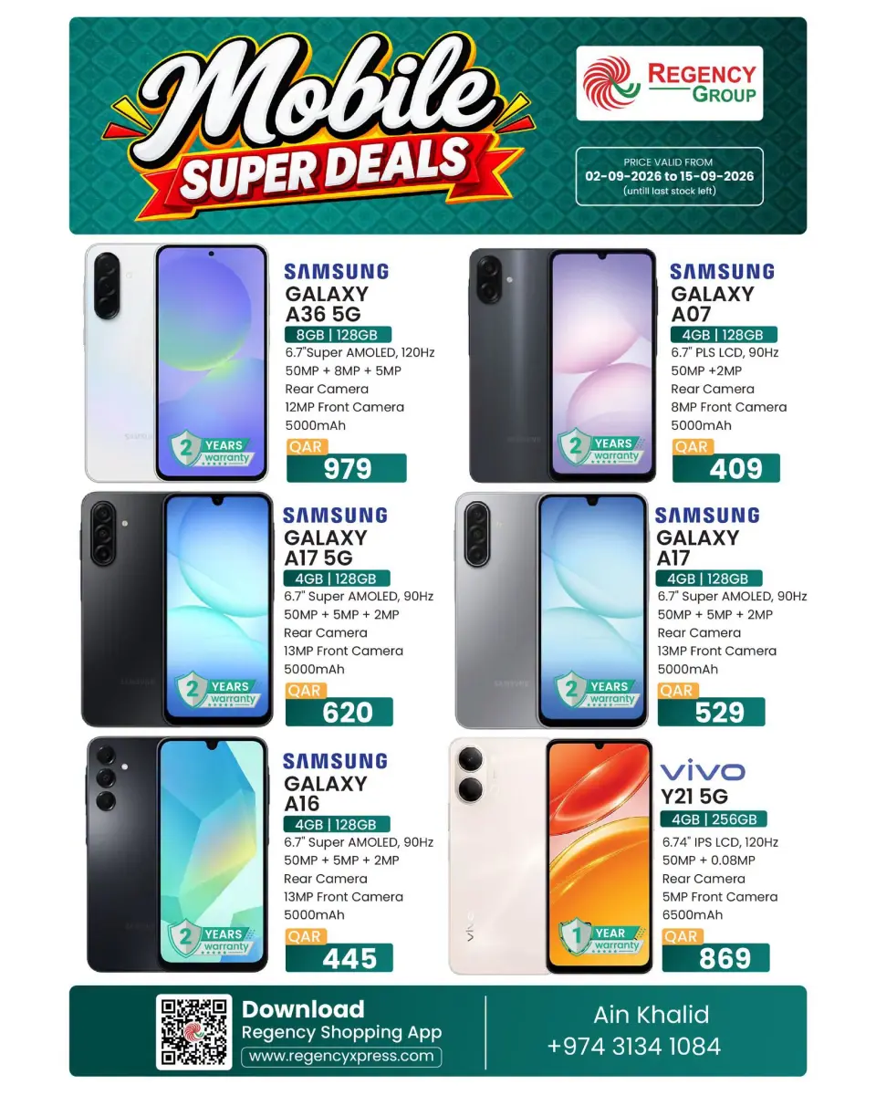 Offres Complexe commercial Regency Qatar de 2 à 15 septembre 2026 SUPER OFFRES MOBILES - Page 2