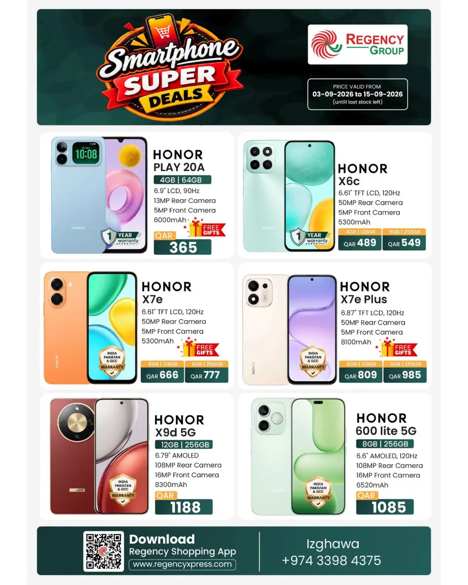 Regency Shopping Complex Qatar offers from 3 to 15 September 2026 smartphone Deals - Page 4