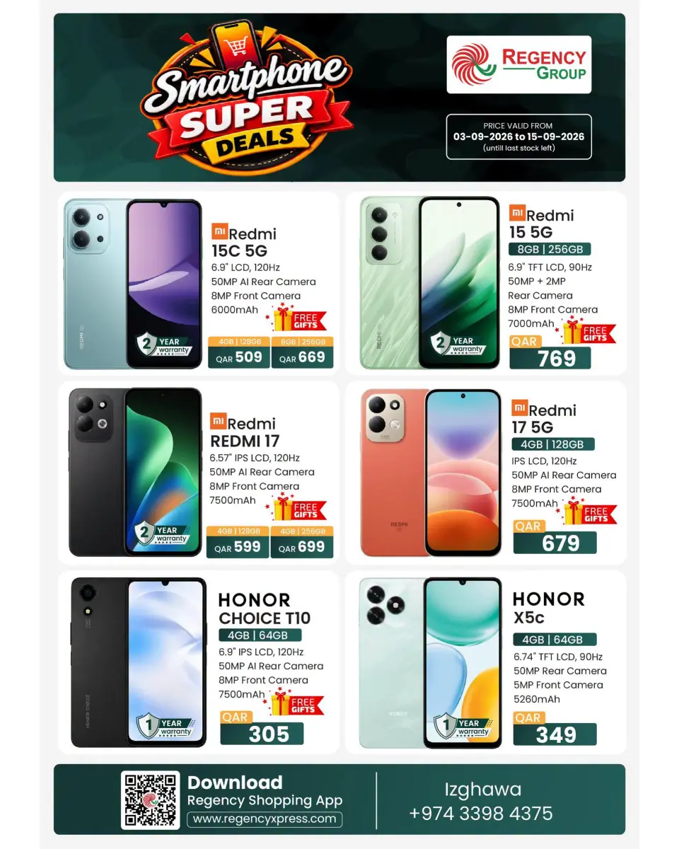 Regency Shopping Complex Qatar offers from 3 to 15 September 2026 smartphone Deals - Page 3