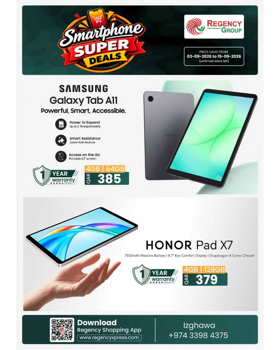 Regency Shopping Complex Qatar offers from 3 to 15 September 2026 smartphone Deals - Page 5