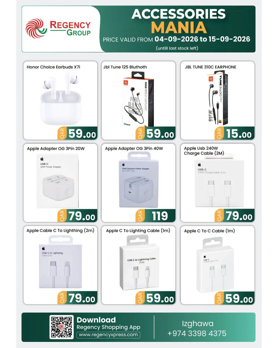 Regency Shopping Complex Qatar offers from 4 to 15 September 2026 Accessories Deals - Page 2
