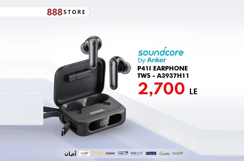 888 Mobile Store مصر يطرح سماعة Anker Soundcore P41i بمزايا مبتكرة تجمع بين الصوت والبطارية