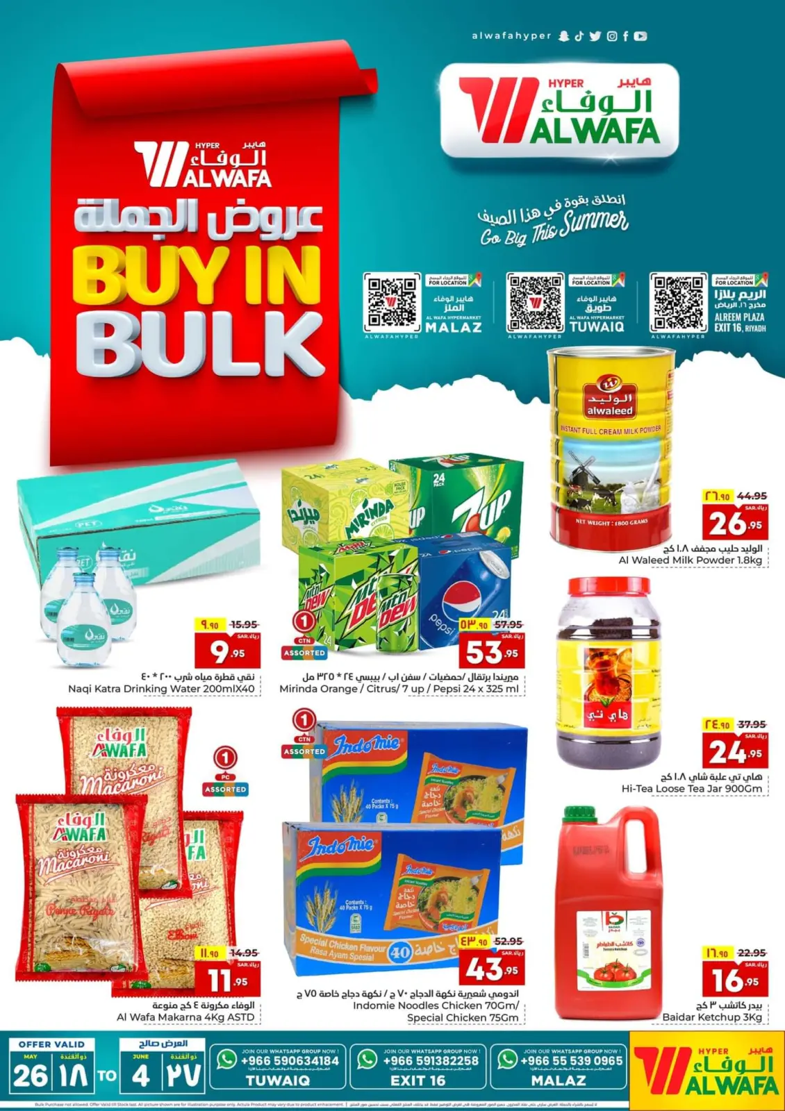 Page 1 in Wholesale offers at Al Wafa Hypermarket Saudi Arabia