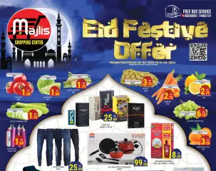 Page 1 dans Offres Eid Mubarak chez Centre commercial Majlis Qatar