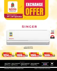 Page 1 in Singer air conditioner Exchange offer at Nesto Bahrain