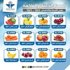 صفحة 2 ضمن عروض الخضار والفاكهة في جمعية الشعب التعاونية الكويت