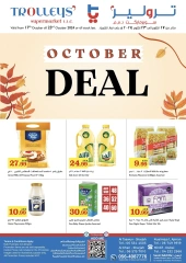 Page 1 in October Sale at Trolleys supermarket UAE