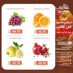 Page 12 in Monday offers chicken, vegetables and fruits at Ghallab Markets Egypt